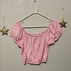Wild Fable Pink Milk Maid Crop Top